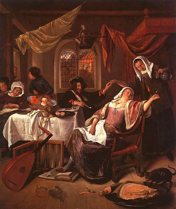 Jan Steen The Dissolute Household